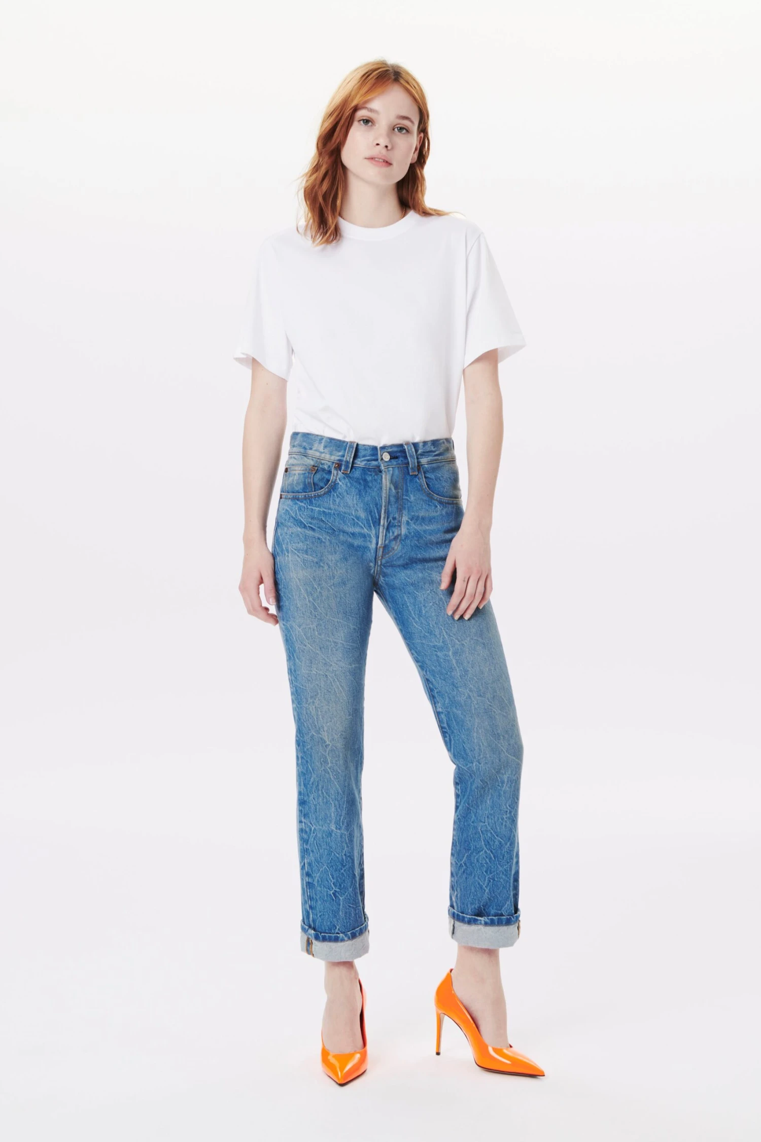 Victoria Beckham Victoria Mid-Rise Jean In Miami Wash 1 Victoria Beckham Victoria Mid-Rise Jean In Miami Wash