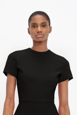 Victoria Beckham Fitted T-Shirt Dress In Black -Victoria Beckham 02 4937 b 69efc3d5 9254 42b7 a791 ad5d693ac016