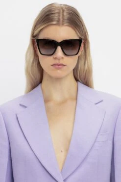 Victoria Beckham Soft Square Frame Sunglasses In Black-Gold 13 Victoria Beckham Soft Square Frame Sunglasses In Black-Gold -Victoria Beckham 02 7380