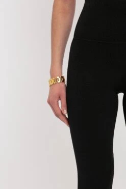 Victoria Beckham VB Body Split Front Leggings In Black -Victoria Beckham 02 8448 1