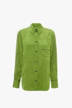 Victoria Beckham Pyjama Sleep Set In Olive