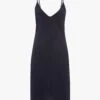 Victoria Beckham Pyjama Slip Dress In Navy