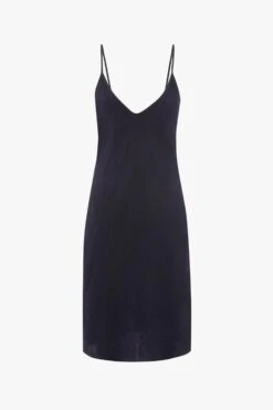Victoria Beckham Pyjama Slip Dress In Navy -Victoria Beckham 1123WAC004634ANavy 2