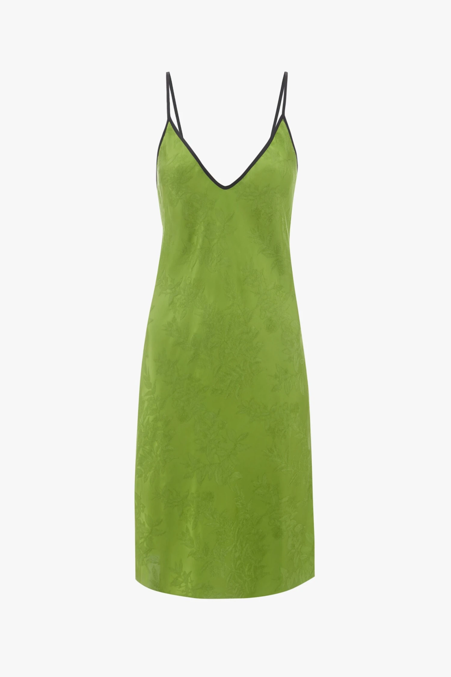 Victoria Beckham Pyjama Slip Dress In Olive 3 Victoria Beckham Pyjama Slip Dress In Olive - Image 3