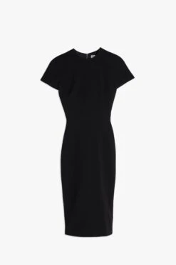 Victoria Beckham Fitted T-Shirt Dress In Black -Victoria Beckham 1420WDR002144A DRESS BLACK 1 2700 4050 247 LR d53fecb8 56bf 43e5 ad0b d96d07c8e5a8