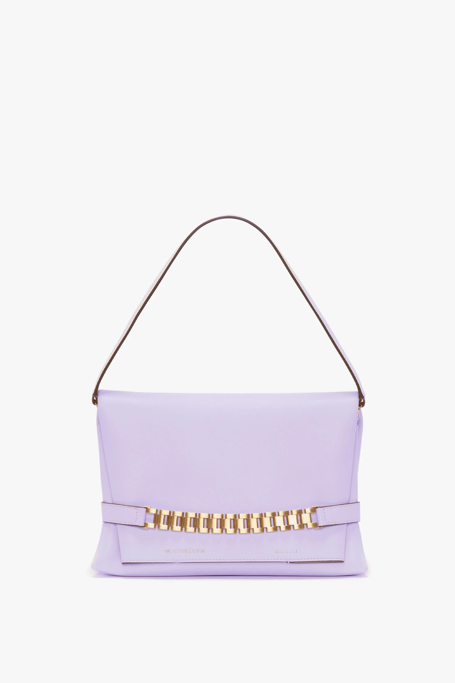 Victoria Beckham Chain Pouch With Strap In Lilac Leather 1 Victoria Beckham Chain Pouch With Strap In Lilac Leather