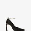 Victoria Beckham Pointy Toe Pump In Black Satin