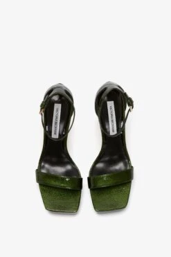 Victoria Beckham Squared Toe Platform Sandal In Green Grained Patent 7 Victoria Beckham Squared Toe Platform Sandal In Green Grained Patent -Victoria Beckham 20230613 VB ecom 024