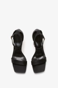 Victoria Beckham Squared Toe Platform Sandal In Black -Victoria Beckham 20230613 VB ecom 045