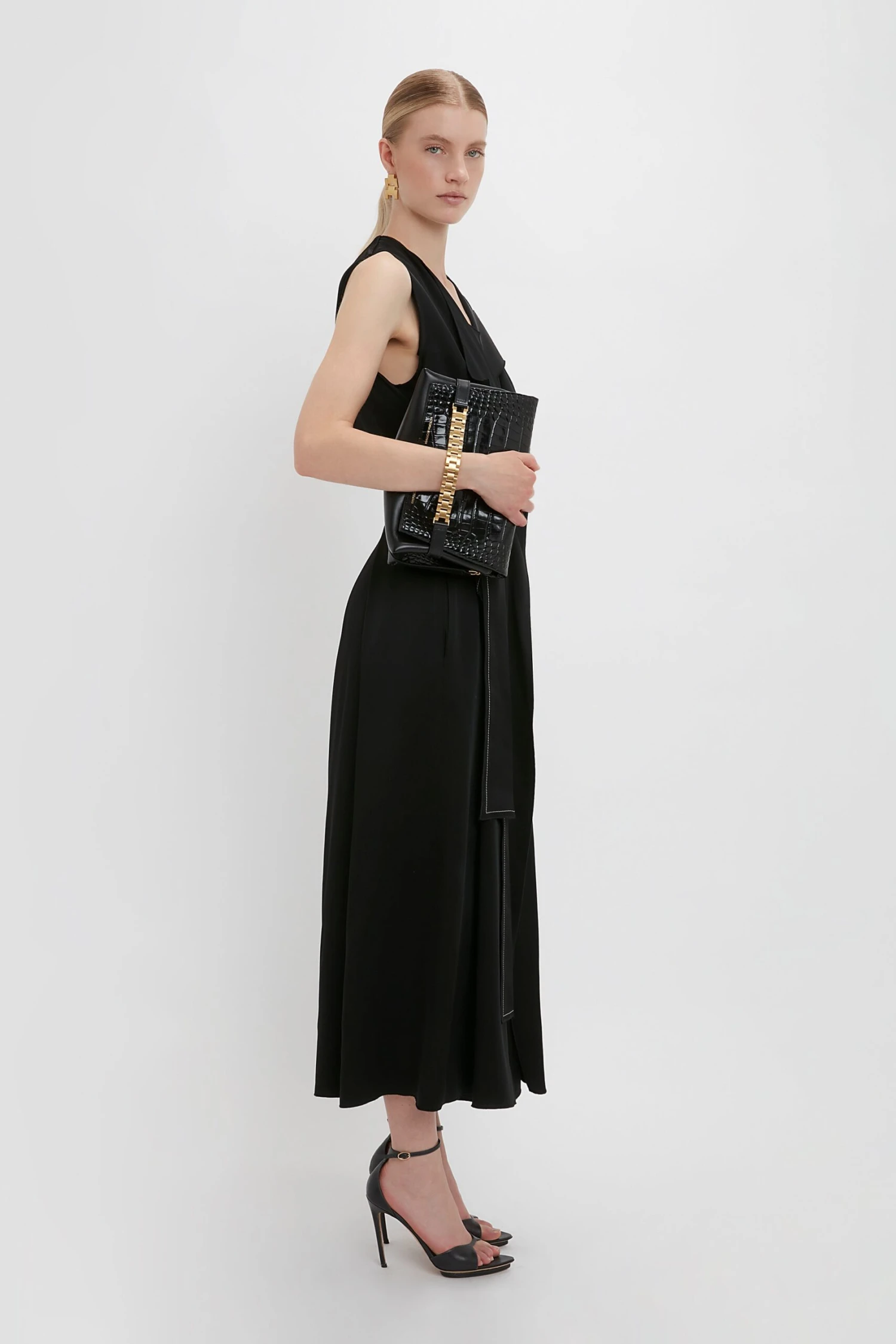 Victoria Beckham Trench Dress In Black 5 Victoria Beckham Trench Dress In Black - Image 5