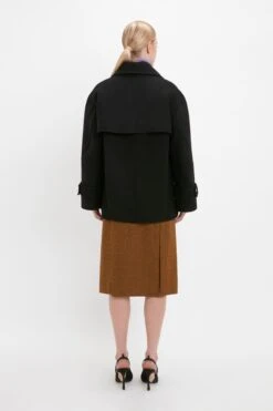 Victoria Beckham Oversized Pea Coat In Black 13 Victoria Beckham Oversized Pea Coat In Black -Victoria Beckham 20230615 VB ecom 625