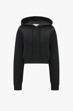 Victoria Beckham Cropped Neoprene Hoodie In Black 13 Victoria Beckham Cropped Neoprene Hoodie In Black -Victoria Beckham 20230616 VB ecom 11041
