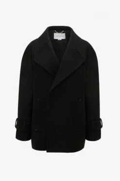 Victoria Beckham Oversized Pea Coat In Black 21 Victoria Beckham Oversized Pea Coat In Black -Victoria Beckham 20230616 VB ecom 11231