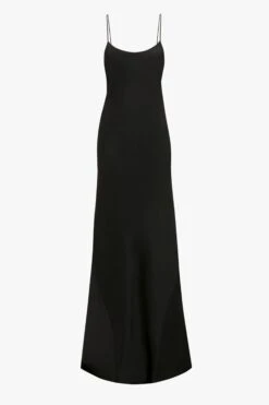 Victoria Beckham Floor-Length Cami Dress In Black -Victoria Beckham 20230616 VB ecom 11321 1124WDR005234A SS24P WARDROBE