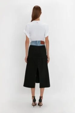 Victoria Beckham Patched Denim Skirt In Contrast Wash 9 Victoria Beckham Patched Denim Skirt In Contrast Wash -Victoria Beckham 20230911 VB141