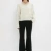 Victoria Beckham V-Neck Jumper In Natural