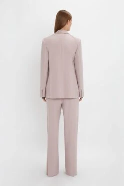 Victoria Beckham Double Panel Front Jacket In Rose Quartz -Victoria Beckham 20230912 VB 787