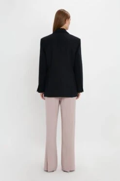 Victoria Beckham Peak Lapel Jacket In Midnight -Victoria Beckham 20230912 VB 823