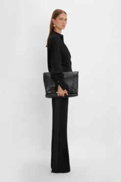 Victoria Beckham Wrap Front Blouse In Black -Victoria Beckham 20230912 VB 883