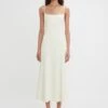 Victoria Beckham Exclusive Panelled Midi Cami Dress In Ivory