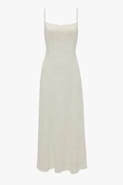 Victoria Beckham Exclusive Panelled Midi Cami Dress In Ivory -Victoria Beckham 20231218 VB 092