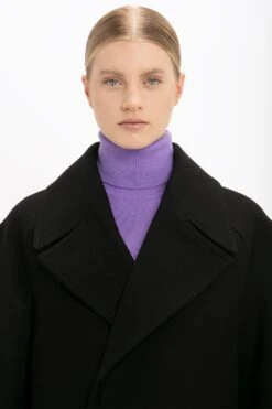 Victoria Beckham Oversized Pea Coat In Black 16 Victoria Beckham Oversized Pea Coat In Black -Victoria Beckham 8K1A3124
