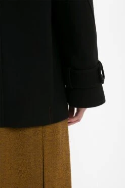 Victoria Beckham Oversized Pea Coat In Black 18 Victoria Beckham Oversized Pea Coat In Black -Victoria Beckham 8K1A3127