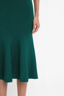 Victoria Beckham VB Body Sleeveless Dress In Lurex Green -Victoria Beckham 8K1A3608 e888c9cc ded1 4894 8be3 e10804513e95