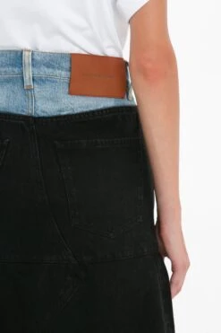 Victoria Beckham Patched Denim Skirt In Contrast Wash 11 Victoria Beckham Patched Denim Skirt In Contrast Wash -Victoria Beckham 8K1A3628