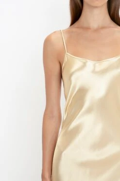 Victoria Beckham Exclusive Floor-Length Cami Dress In Gold -Victoria Beckham 8K1A3635