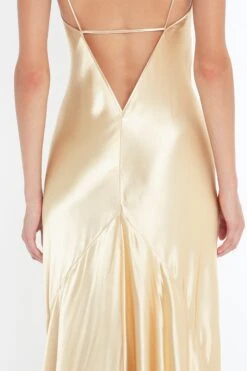 Victoria Beckham Exclusive Floor-Length Cami Dress In Gold -Victoria Beckham 8K1A3641