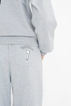 Victoria Beckham Football Joggers In Grey Marl -Victoria Beckham 8K1A3653