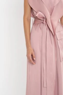 Victoria Beckham Trench Dress In Peony -Victoria Beckham 8K1A3779