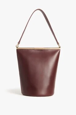 Victoria Beckham Frame Bucket Bag In Burgundy Leather -Victoria Beckham A5 VICTORIA BECKHAM FRAME BUCKET BAG B422AAC004247A BURGUNDY 1 2700 4050 247 LR