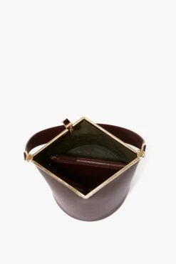 Victoria Beckham Frame Bucket Bag In Burgundy Leather -Victoria Beckham A5 VICTORIA BECKHAM FRAME BUCKET BAG B422AAC004247A BURGUNDY 2700 4050 247 LRINTERIOR