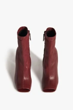 Victoria Beckham Iona Boots In Dark Red -Victoria Beckham B11 VICTORIA BECKHAM IONA BE39103A DARK RED 2 2700 4050 247 LR
