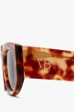 Victoria Beckham Monogram Detail Sunglasses In Blonde Havana -Victoria Beckham B223AAC004769ABLONDEHAVANA3