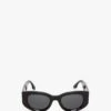 Victoria Beckham Monogram Detail Sunglasses In Black