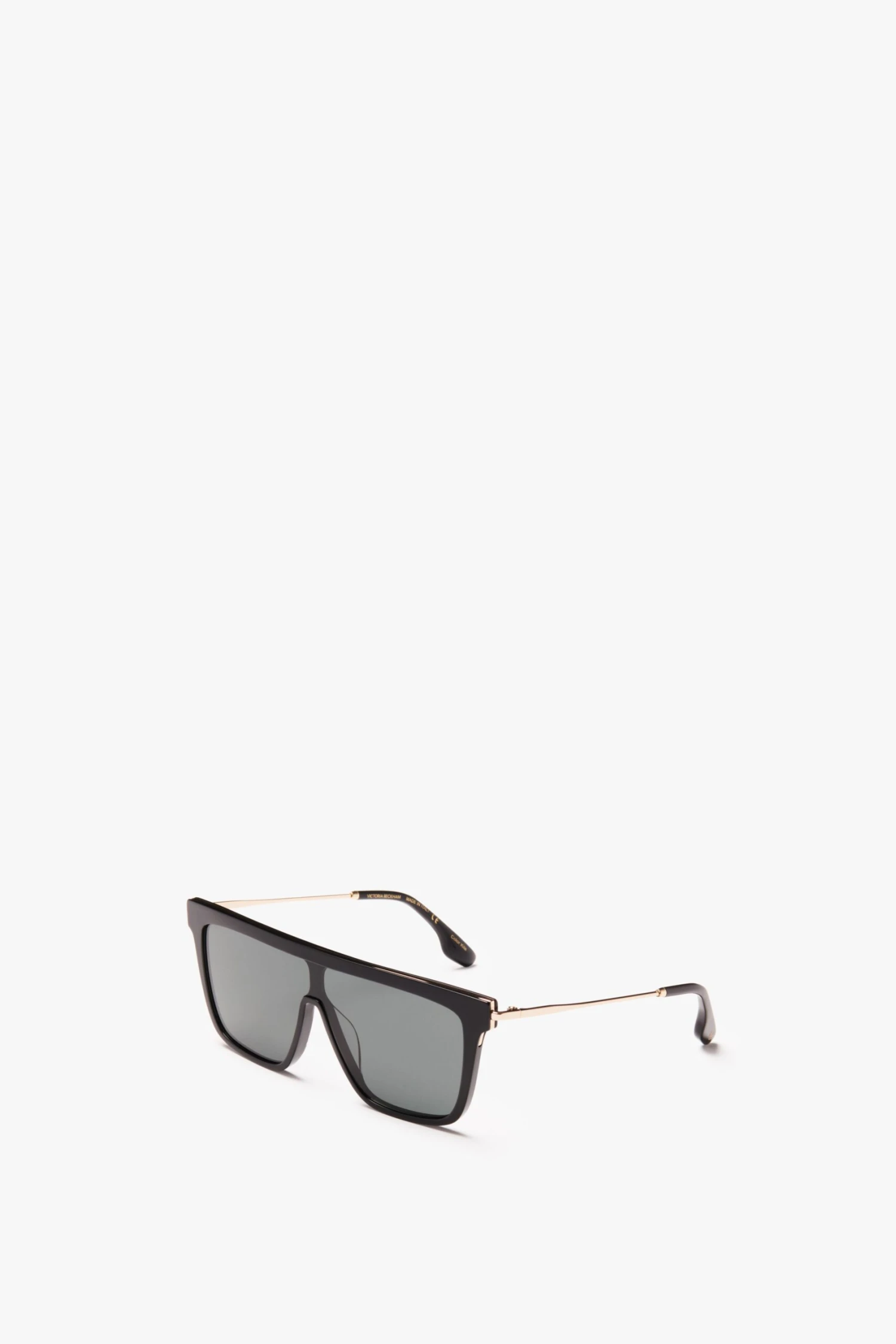 Victoria Beckham Rectangular Shield Sunglasses In Black 3 Victoria Beckham Rectangular Shield Sunglasses In Black - Image 3