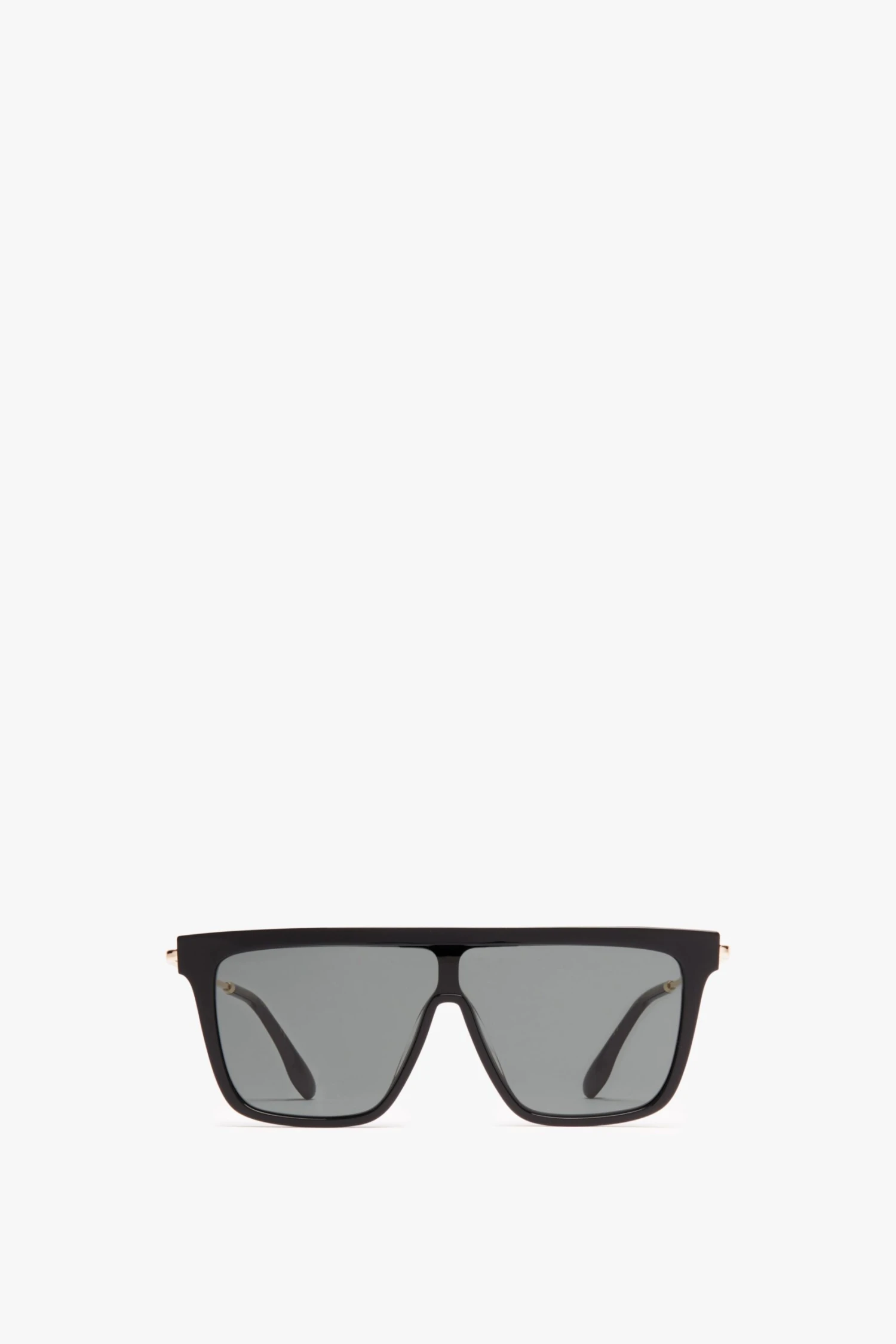 Victoria Beckham Rectangular Shield Sunglasses In Black 1 Victoria Beckham Rectangular Shield Sunglasses In Black