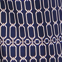 Victoria Beckham Chain Print Robe In Navy 4 Victoria Beckham Chain Print Robe In Navy - Image 4