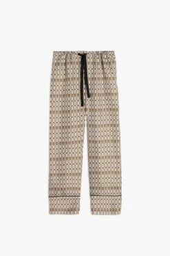 Victoria Beckham Chain Print Pyjama Set In Ivory -Victoria Beckham PYJAMA SET CREAM 1 247 LR