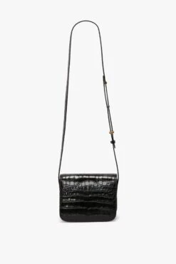 Victoria Beckham Mini Frame Shoulder Bag In Black Croc-Effect Leather -Victoria Beckham UntitledSession1173