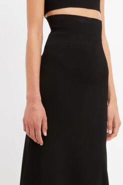 Victoria Beckham Floor-Length Knitted Skirt In Black 10 Victoria Beckham Floor-Length Knitted Skirt In Black -Victoria Beckham UntitledSession18072