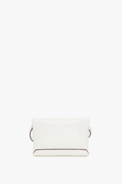 Victoria Beckham Mini Chain Pouch In White Leather -Victoria Beckham UntitledSession24155