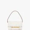 Victoria Beckham Mini Chain Pouch In White Leather