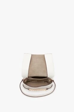 Victoria Beckham Mini Chain Pouch In White Leather -Victoria Beckham UntitledSession24157