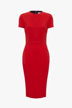 Victoria Beckham Fitted T-shirt Dress In Bright Red -Victoria Beckham UntitledSession24184 267768f8 6d11 4fc0 8c04 38890e3ccc74