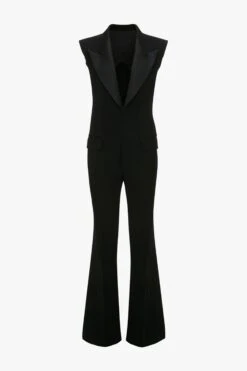 Victoria Beckham Sleeveless Tuxedo Jumpsuit In Black 15 Victoria Beckham Sleeveless Tuxedo Jumpsuit In Black -Victoria Beckham UntitledSession4216