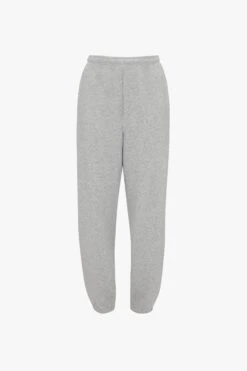Victoria Beckham Football Joggers In Grey Marl -Victoria Beckham UntitledSession4253